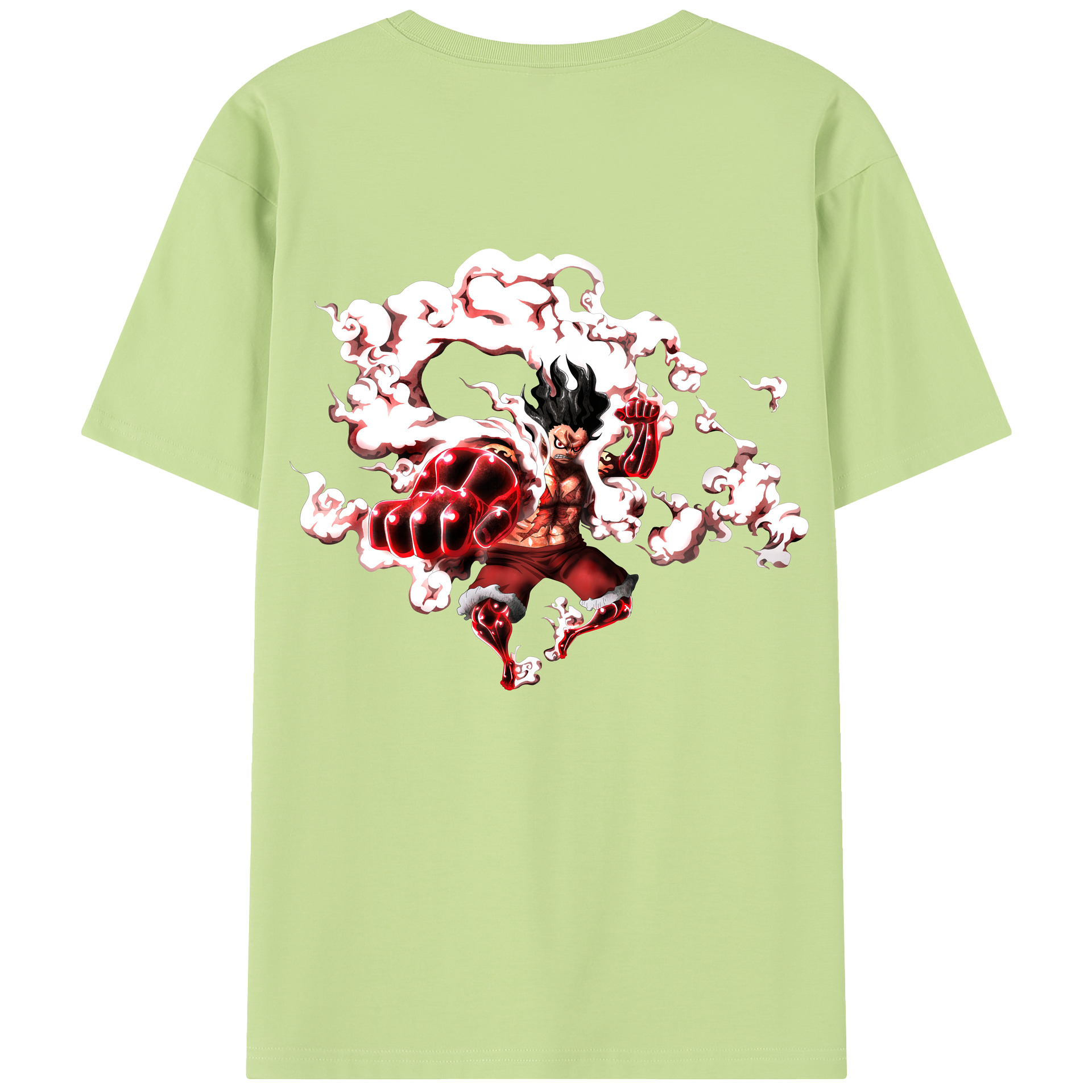 ワンピース モンキー・D・ルフィ ONE PIECE Monkey D. Luffy 綿100％半袖Tシャツ（背面プリント）